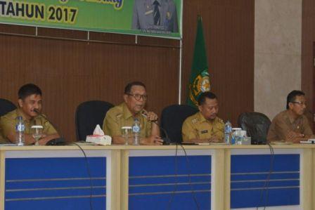 Bupati Kampar Azis Zaenal Sosialisasi Pemilihan Kepala Desa Serentak